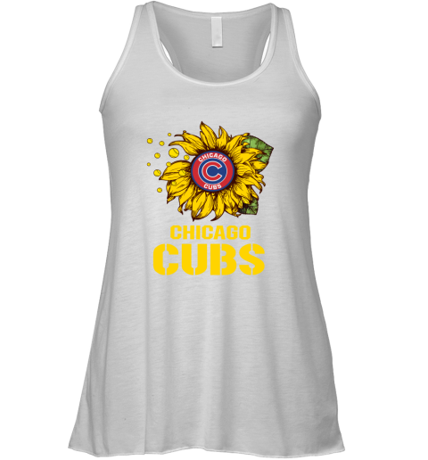 Chicago Cubs Sunflower MLB Baseball Racerback Tank