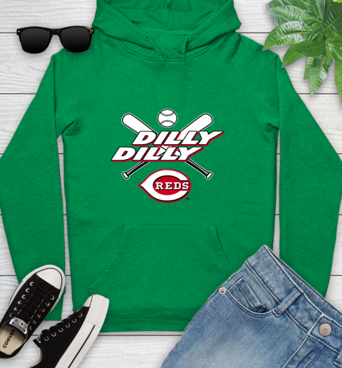 MLB Cincinnati Reds Dilly Dilly Baseball Sports Youth Hoodie 7