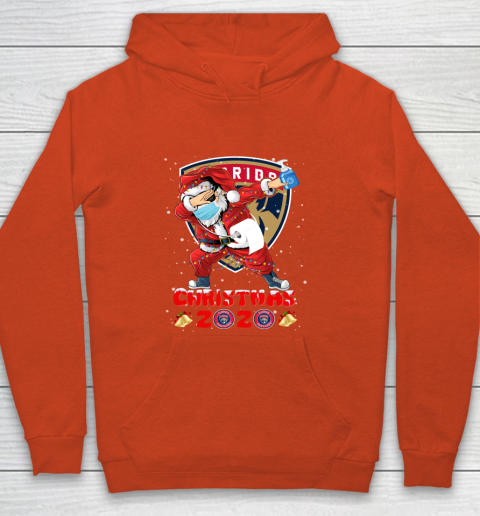 Florida Panthers Funny Santa Claus Dabbing Christmas 2020 NHL Youth Hoodie 3