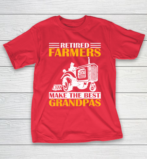 GrandFather gift shirt Retired Farmer Tractor Make The Best Grandpa Retirement Gift T Shirt T-Shirt 9