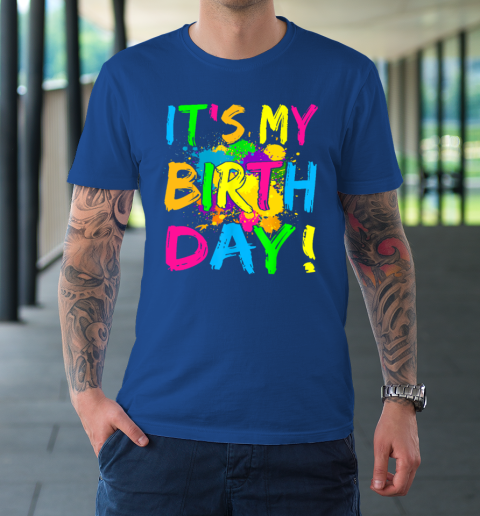 It's My Birthday Shirt Let's Glow Retro 80's Party Outfit T-Shirt 15