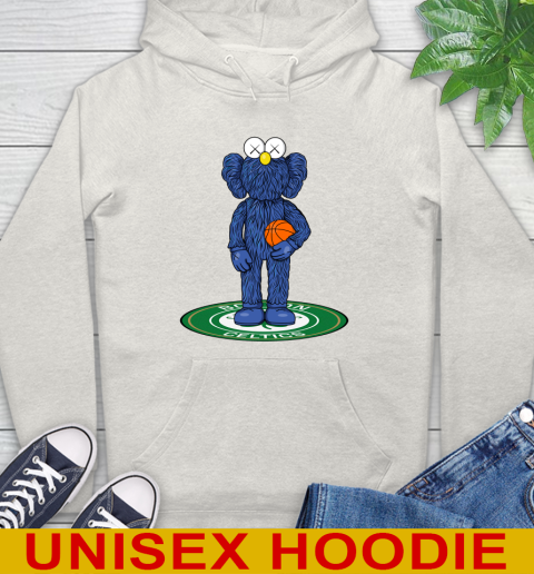 NBA Basketball Boston Celtics Kaws Bff Blue Figure Shirt Hoodie 12