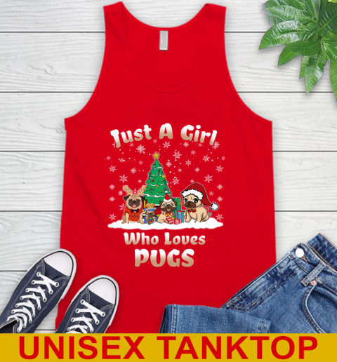 Christmas Just a girl who love pugs dog pet lover 71