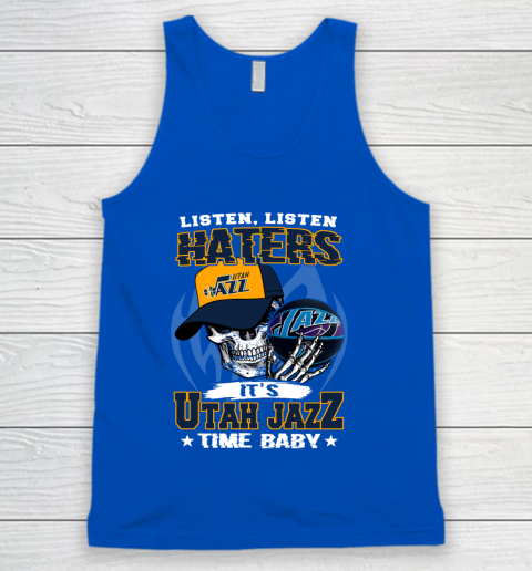 Listen Haters It is JAZZ Time Baby NBA Tank Top 4