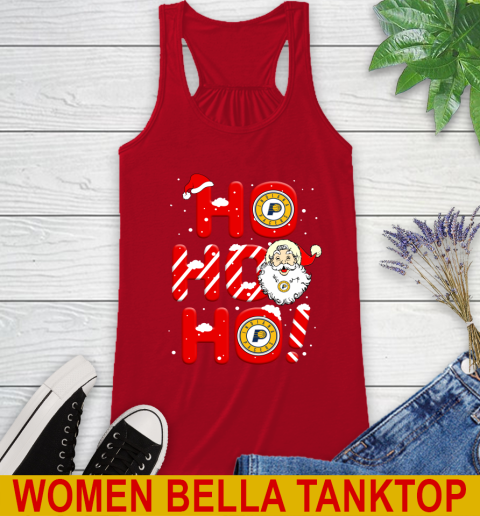 Indiana Pacers NBA Basketball Ho Ho Ho Santa Claus Merry Christmas Shirt Racerback Tank 4
