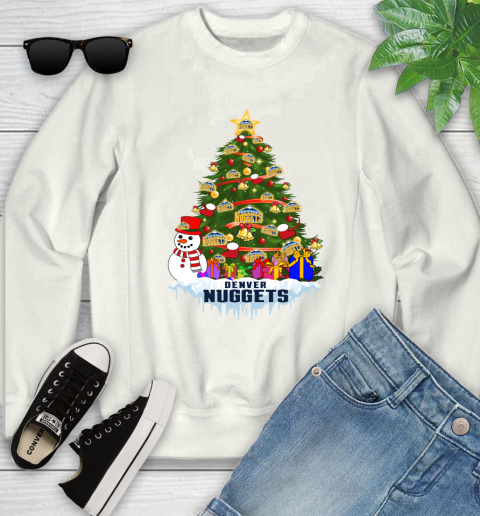 Denver Nuggets Merry Christmas NBA Basketball Sports Youth Sweatshirt