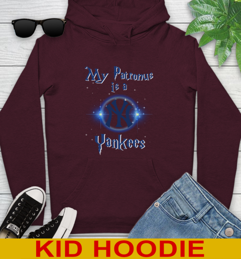 MLB Baseball Harry Potter My Patronus Is A New York Yankees Youth Hoodie 7