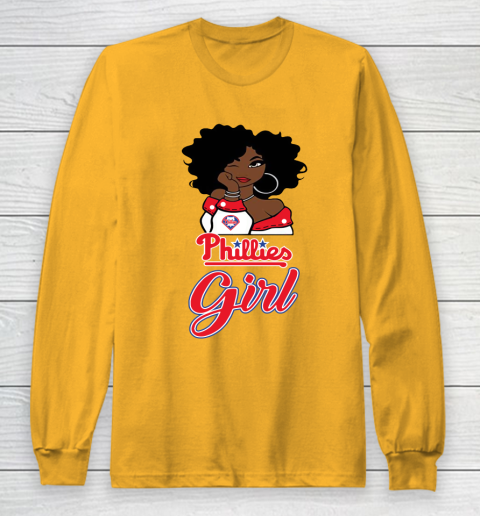 Philadelphia Philliess Girl MLB Long Sleeve T-Shirt 3