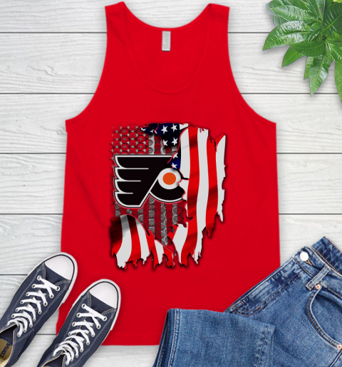 Philadelphia Flyers NHL Hockey American Flag Tank Top 5