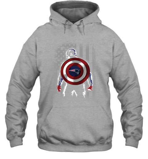 NFL New England Patriots Captain America Marvel Flag Football Sports pXK0DPX2A3A hoodie 23 95 151514 front sport grey
