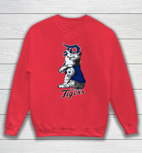 MLB Baseball My Cat Loves Detroit Tigers Sweatshirt 7