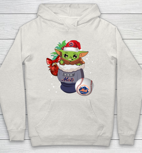 New York Mets Christmas Baby Yoda Star Wars Funny Happy MLB Hoodie 12