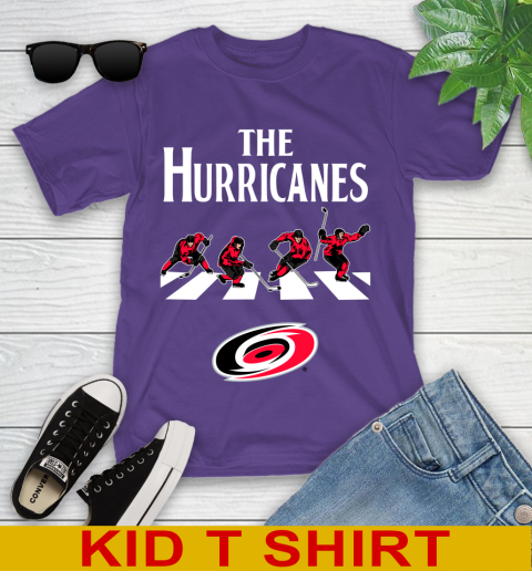 NHL Hockey Carolina Hurricanes The Beatles Rock Band Shirt Youth T-Shirt 3