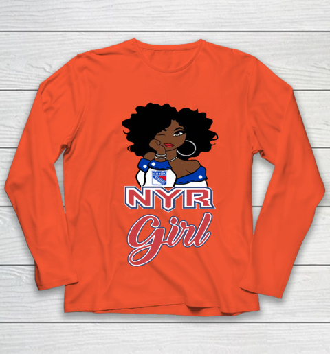 New York Rangers Girl NHL Youth Long Sleeve 4