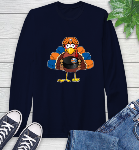New York Islanders Turkey Thanksgiving Day Long Sleeve T-Shirt 4
