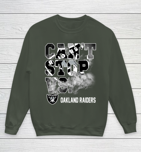 NFL Oakland Raiders Can't Stop Vs Youth Sweatshirt 8