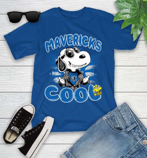 NBA Basketball Dallas Mavericks Cool Snoopy Shirt Youth T-Shirt 10