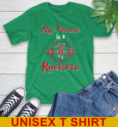 NBA Basketball Harry Potter My Patronus Is A Houston Rockets T-Shirt 7