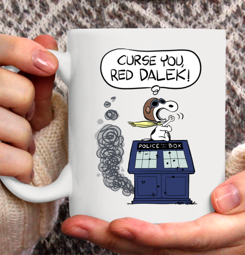 Doctor Who Shirt Snoopy Curse You Red Dalek Ceramic Mug 11oz