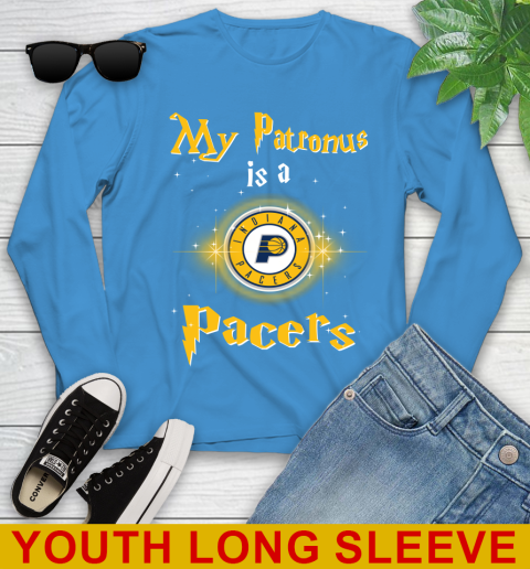 NBA Basketball Harry Potter My Patronus Is A Indiana Pacers Youth Long Sleeve 8