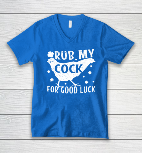 Rub My Cock For Good Luck V-Neck T-Shirt 4