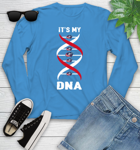 Columbus Blue Jackets NHL Hockey It's My DNA Sports Youth Long Sleeve 8