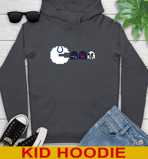 Indianapolis Colts NFL Football Pac Man Champion Youth Hoodie 9