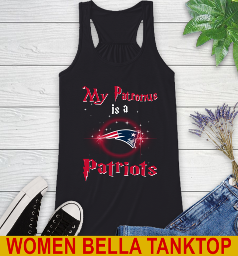 NFL Football Harry Potter My Patronus Is A New England Patriots Racerback Tank