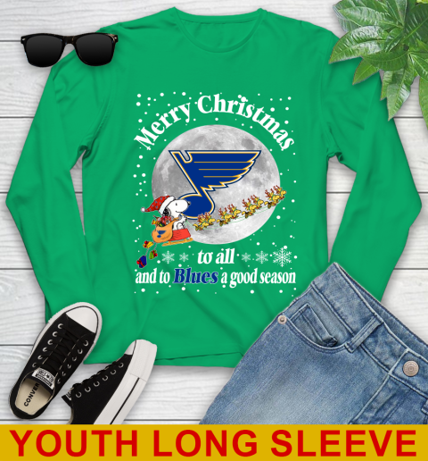 St.Louis Blues Merry Christmas To All And To Blues A Good Season NHL Hockey Sports Youth Long Sleeve 7