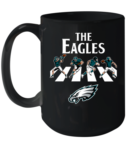 NFL Football Philadelphia Eagles The Beatles Rock Band Shirt Ceramic Mug 15oz