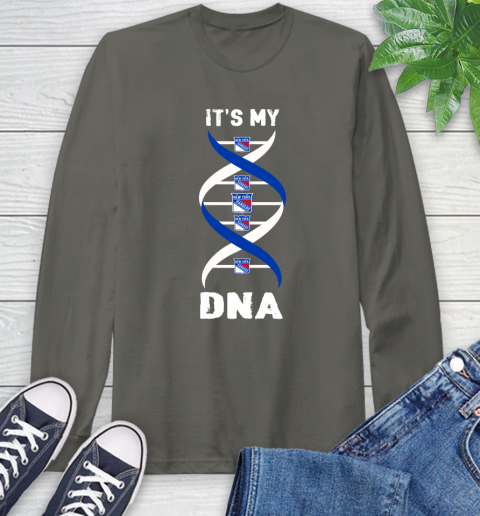 New York Rangers NHL Hockey It's My DNA Sports Long Sleeve T-Shirt 9
