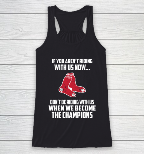MLB Boston Red Sox Baseball We Become The Champions Racerback Tank