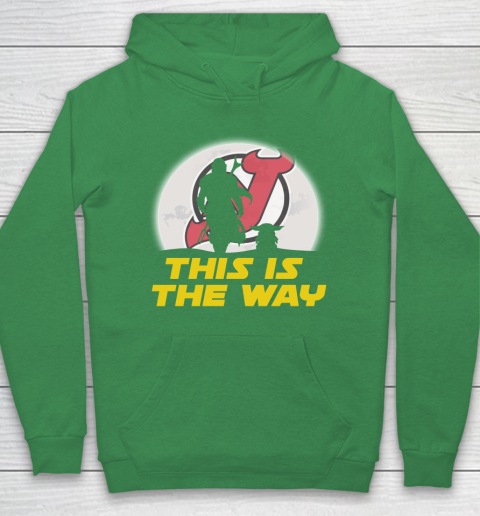 New Jersey Devils NHL Ice Hockey Star Wars Yoda And Mandalorian This Is The Way Hoodie 5