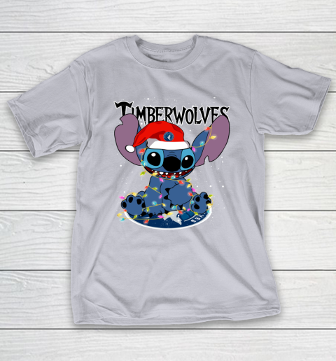Minnesota Timberwolves NBA noel stitch Basketball Christmas T-Shirt 4