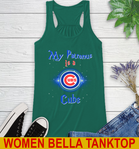 MLB Baseball Harry Potter My Patronus Is A Chicago Cubs Racerback Tank 5