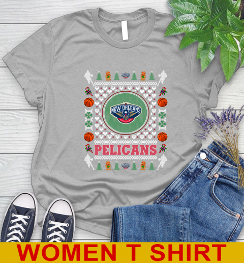 New Orleans Pelicans Merry Christmas NBA Basketball Loyal Fan Women's T-Shirt 5