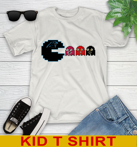 Carolina Panthers NFL Football Pac Man Champion Youth T-Shirt 12