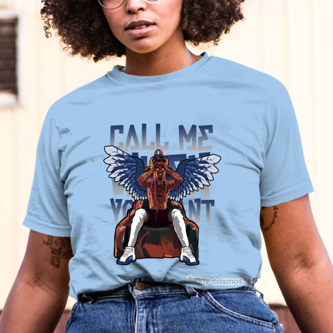 Air Jordan 12 French Blue Matching Sneaker Shirt Call Me When You Want White And Blue Sneaker Tshirt