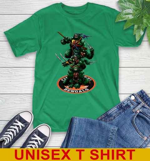 NFL Football Cincinnati Bengals Teenage Mutant Ninja Turtles Shirt T-Shirt 7