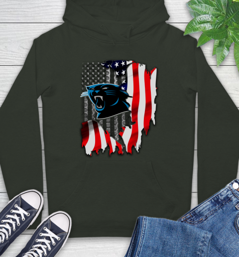 Carolina Panthers NFL Football American Flag Hoodie 12