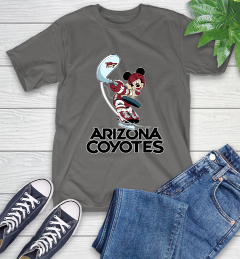 NHL Hockey Arizona Coyotes Cheerful Mickey Mouse Shirt T-Shirt 10