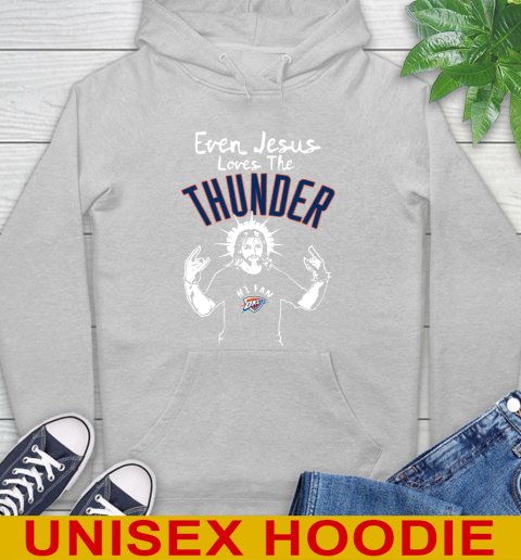 Oklahoma City Thunder NBA Basketball Even Jesus Loves The Thunder Shirt Hoodie 6