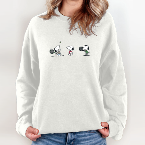 Peanuts Snoopy Tennis Sweatshirt - Father Figure Clothing