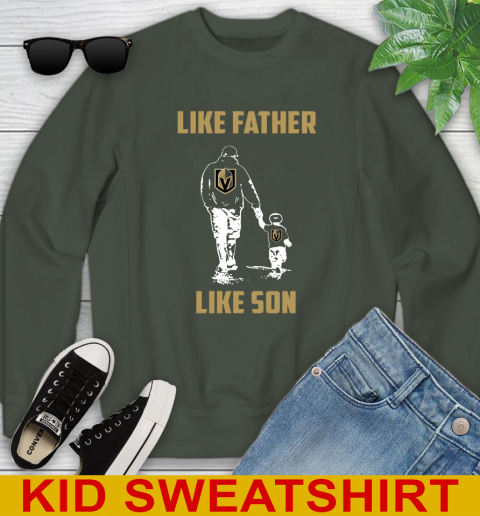 Vegas Golden Knights NHL Hockey Like Father Like Son Sports Youth Sweatshirt 8