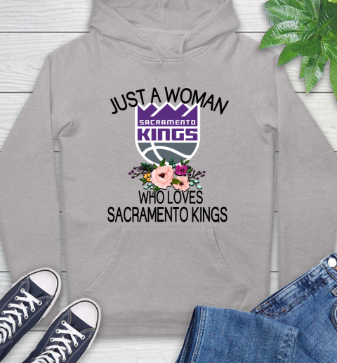 NBA Just A Woman Who Loves Sacramento Kings Basketball Sports Hoodie 10