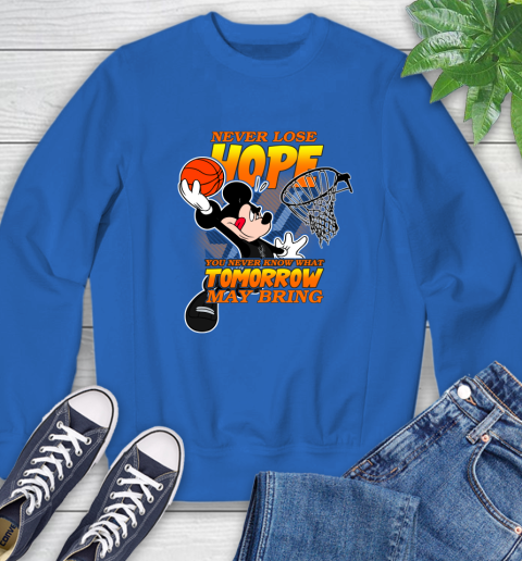 San Antonio Spurs NBA Basketball Mickey Disney Never Lose Hope Sweatshirt 9