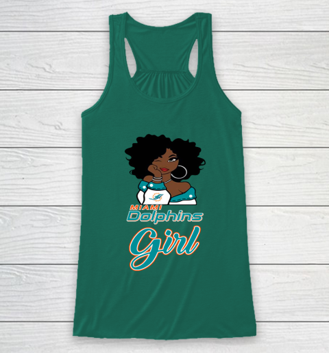 Miami Dolphins Girl NFL Racerback Tank 6