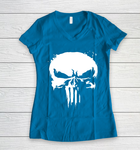 The Punisher Jon Bernthal Frank Castle Punisher Black Essential Women's V-Neck T-Shirt 5