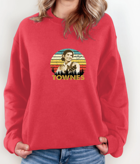Unisex Vintage Retro Outlaw Country Tribute Sweatshirt w1d3 unisex vintage retro outlaw country tribute sweatshirt 35 front red