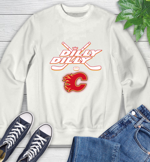 NHL Calgary Flames Dilly Dilly Hockey Sports Sweatshirt
